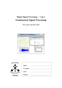 Fundamental Signal Processing