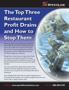 The Top Three Restaurant Profit Drains and How to Stop Them