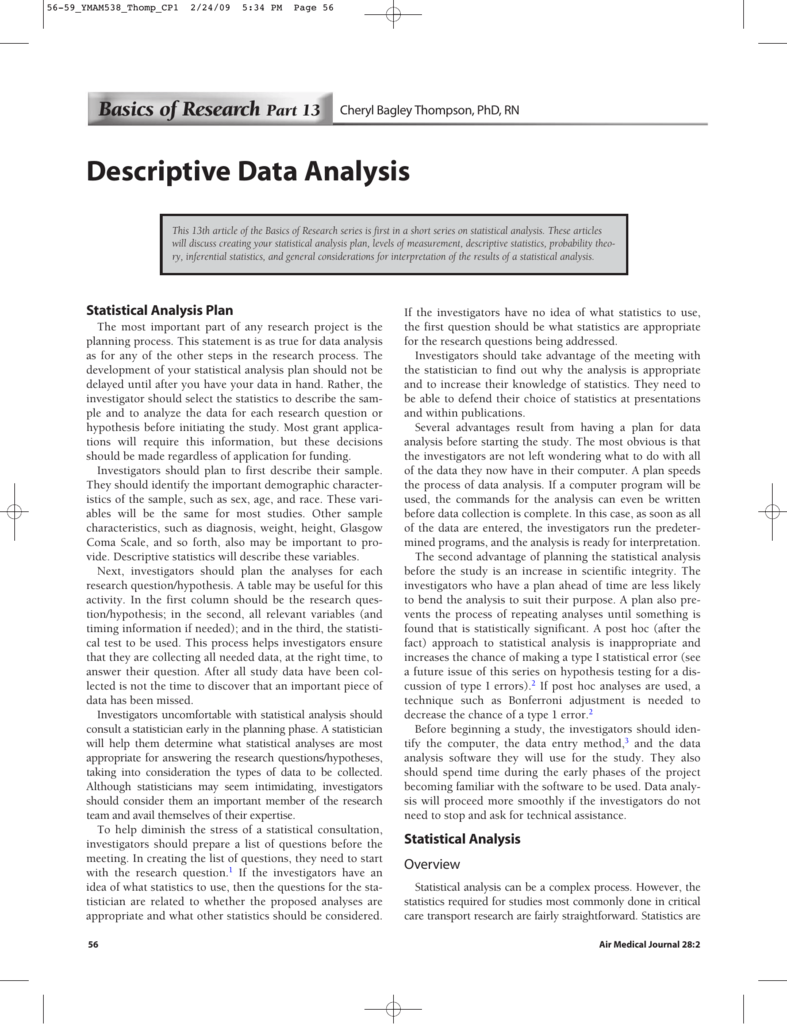 descriptive case study data analysis
