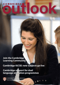 Cambridge support for dual language education programmes Join