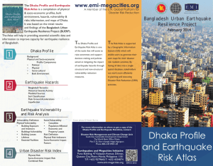 Dhaka Profile and Earthquake Risk Atlas