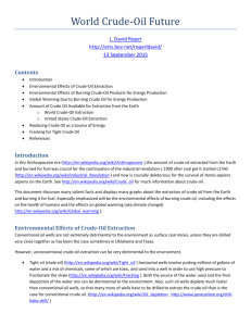 World Crude-Oil Future - L. David Roper Genealogy