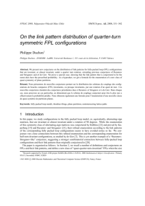 On the link pattern distribution of quarter