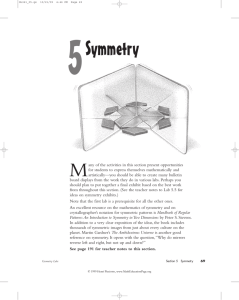 Symmetry - Math Education Page