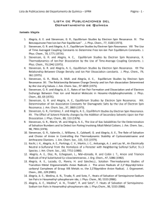 Lista de Publicaciones del Departamento de Química