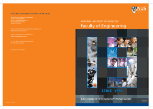 Faculty of Engineering - NUS - National University of Singapore