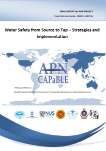 Water Safety from Source to Tap – Strategies and Implementation