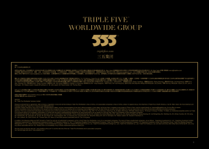TRIPLE FIVE® WORLDWIDE GROUP