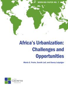 Africa's Urbanization: Challenges and Opportunities