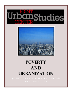 Poverty and urbanization - The Institute for Public Policy and