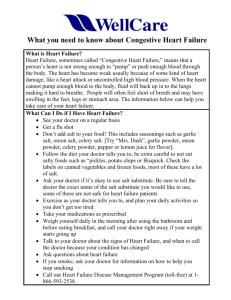 What you need to know about Congestive Heart Failure