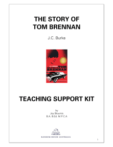 the story of tom brennan teaching support kit