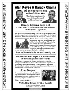 Alan Keyes & Barack Obama
