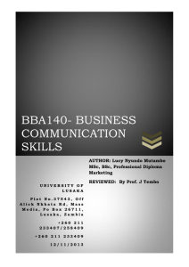 bba140- business communication skills