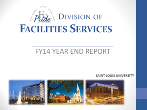 facilities services - Saint Louis University
