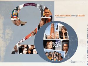 2009 Annual Report - The Posse Foundation