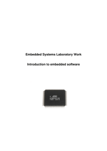 Embedded Systems Laboratory Work Introduction to embedded