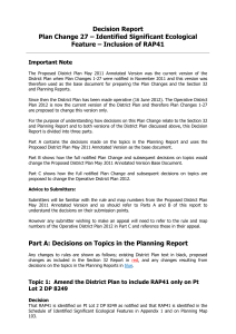 Plan Change 27 - Western Bay of Plenty District Council