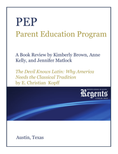 Parent Education Program - Regents School of Austin