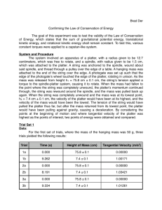 Rotational Energy Lab Report