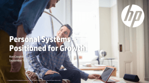 Personal Systems – Positioned for Growth