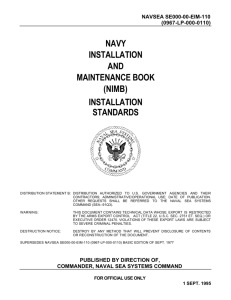 NIMB Installation Standards (SE000-00-EIM-110)