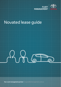 Novated lease guide - Toyota Fleet Management
