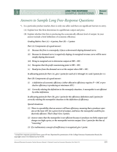 Answers to Sample Long Free