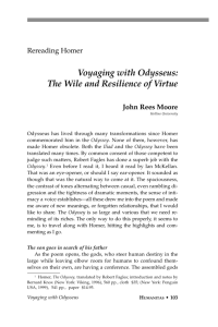 Voyaging with Odysseus: The Wile and Resilience of Virtue