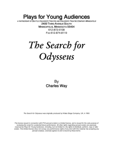 The Search for Odysseus - Plays for Young Audiences