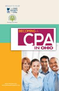 Becoming a CPA in Ohio - The Ohio Society of CPAs