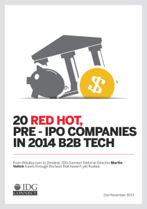 20 red hot, pre - ipo companies in 2014 b2b tech