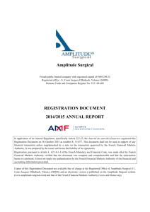 Registration Document – Annual Report 2014/2015