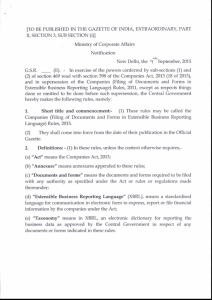 Companies (Filing of documents and forms in XBRL) Rules, 2015