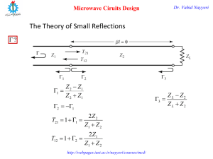 The Theory of Small Reflections