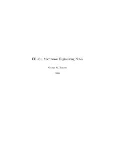 EE 461, Microwave Engineering Notes