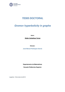 Gromov hiperbolicity in graphs - e-Archivo Principal