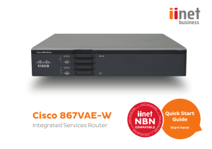 Cisco 867VAE-W - iiHelp