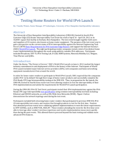 Testing Home Routers for World IPv6 Launch