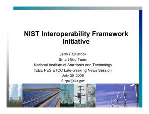 NIST Interoperability Framework Initiative