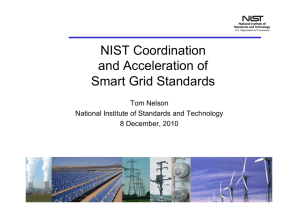 NIST Coordination and Acceleration of Smart Grid Standards