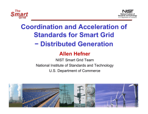 Coordination and Acceleration of Standards for Smart Grid