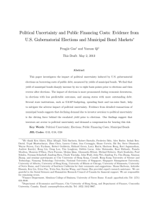 Political Uncertainty and Public Financing Costs: Evidence from U.S.