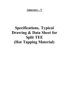 Specifications, Typical Drawing & Data Sheet for