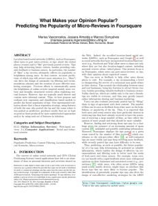 What Makes your Opinion Popular? Predicting the Popularity of