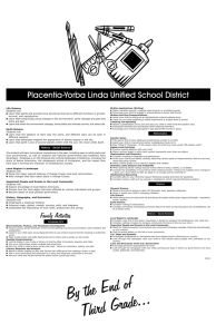 Third Grade - Placentia-Yorba Linda Unified School District