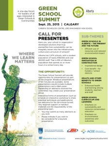 Green School Summit - Canada Green Building Council