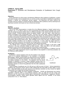 CHEM 36 – Spring 2006 Experiment 1: Synthesis and