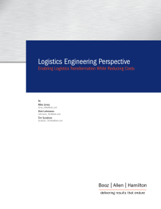 Logistics Engineering Perspective, Enabling