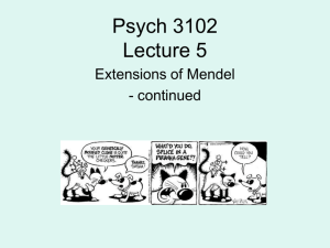 Full Lecture 5 - Institute for Behavioral Genetics